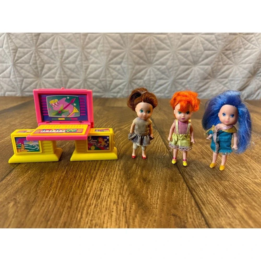 Vintage Kenner Wish World Kids‎ File N Smile Desk Dolls Jessie Claudia 80's Toys
